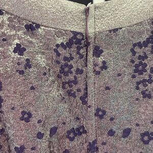 Floral Purple and Silver Dress